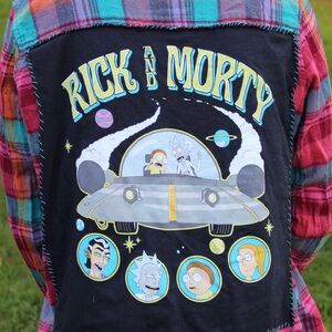Rick and Morty Handmade flannel